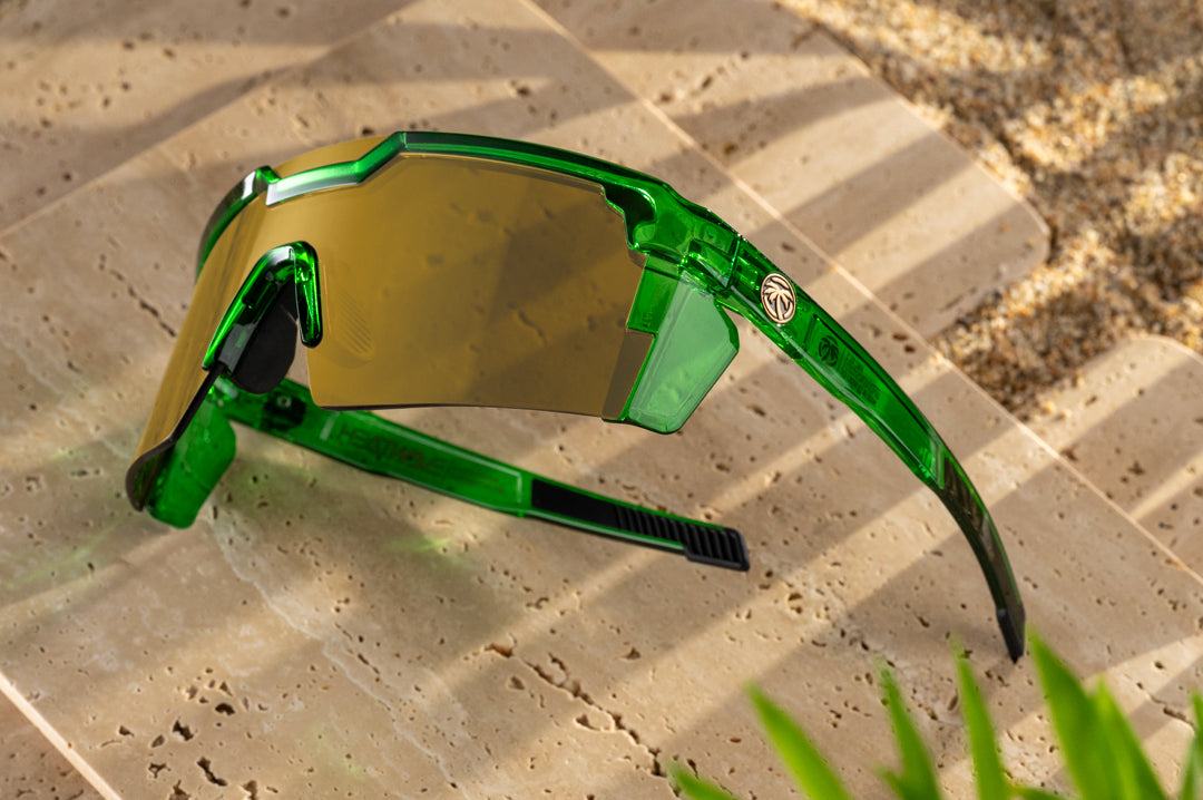 Heat Wave Visual Future Tech Cycad Green sunglasses view 4