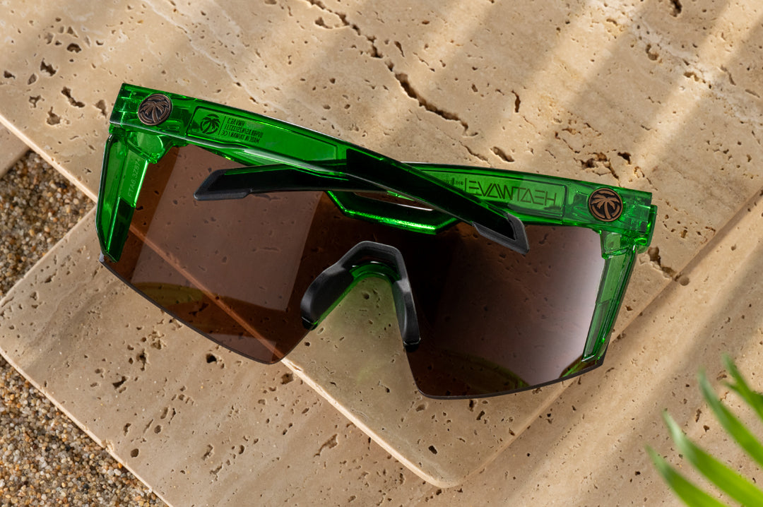 Heat Wave Visual Future Tech Cycad Green sunglasses view 6