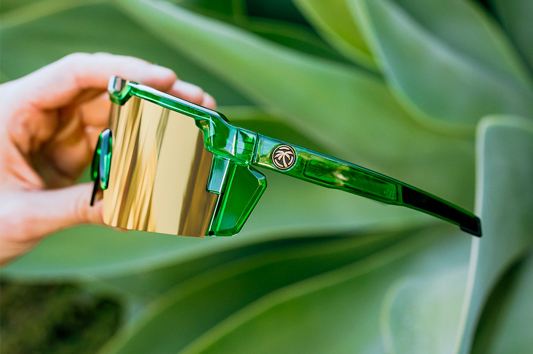 Heat Wave Visual Future Tech Cycad Green sunglasses view 7