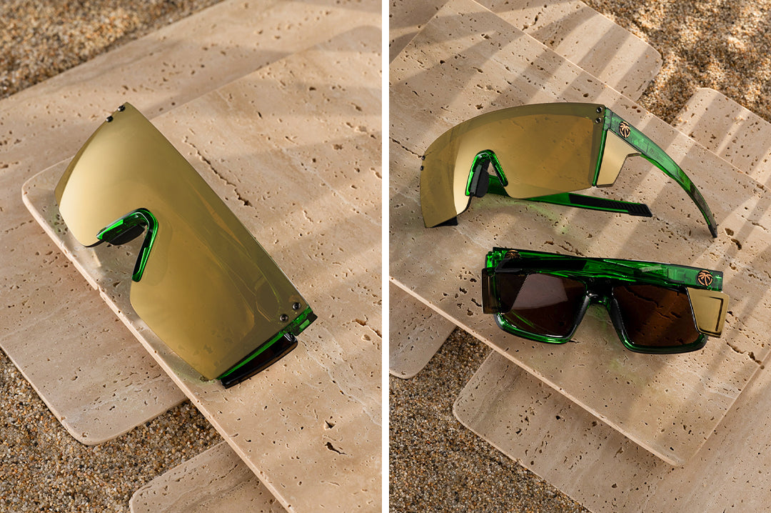 Heat Wave Visual Performance Lazer Face Cycad Green sunglasses view 5