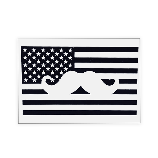 Thin 'Stache Line Decal