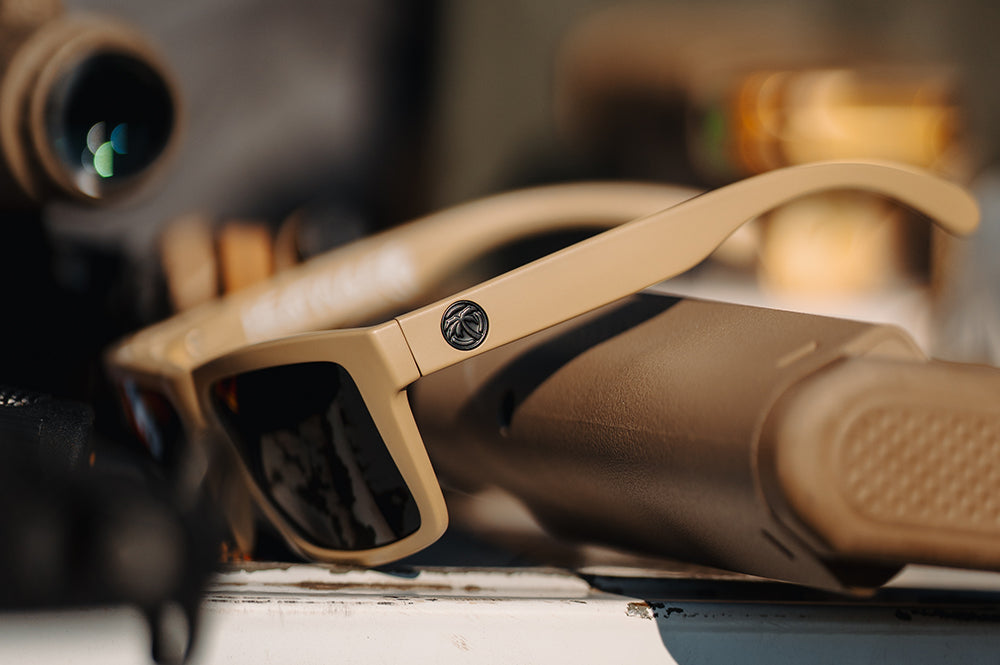Heat Wave Visual XL VISE DESERT TAN Black sunglasses view 2