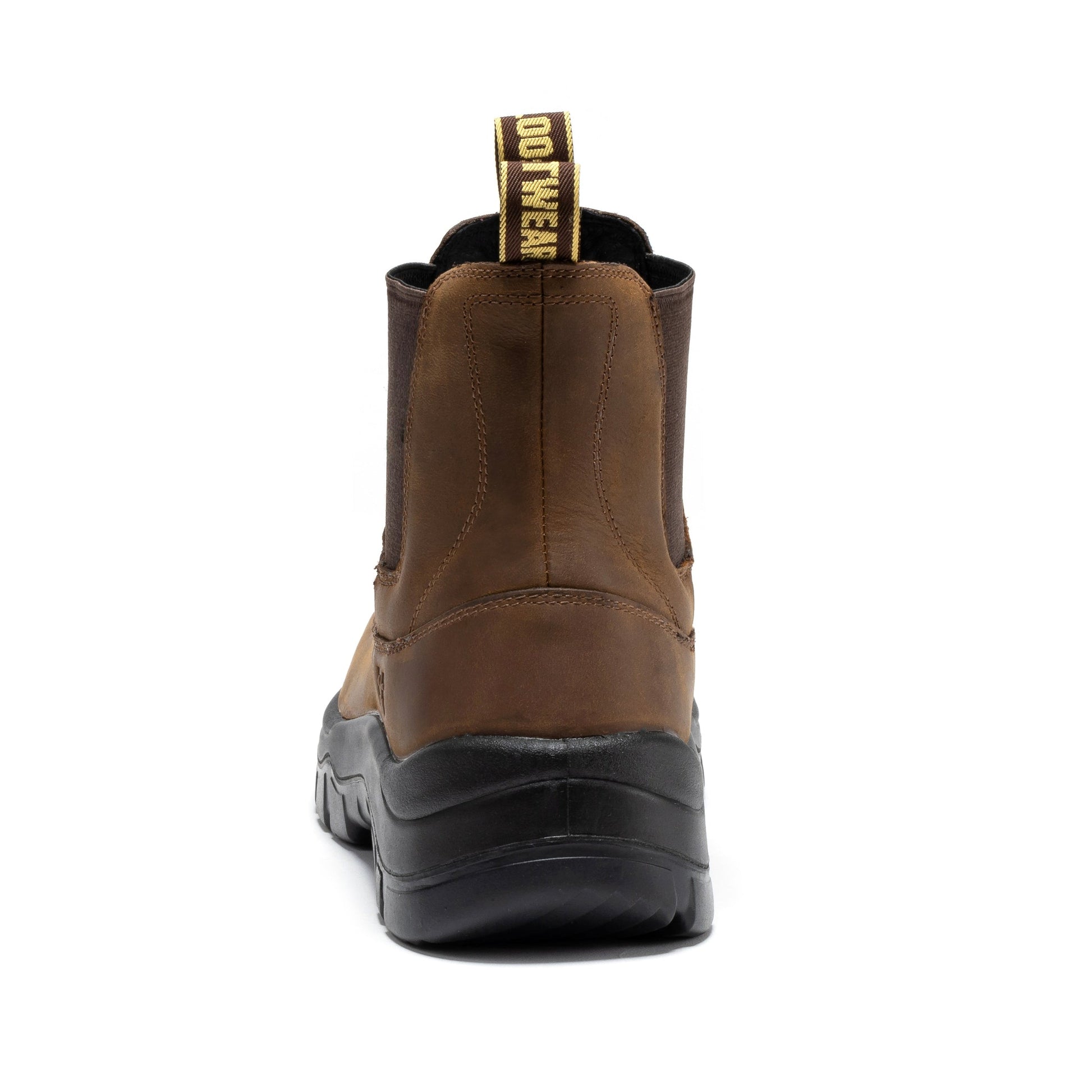 ROCKROOSTER Woodland Brown 6 inch Composite Toe Pull-on Leather Work Boots AK664 (4)
