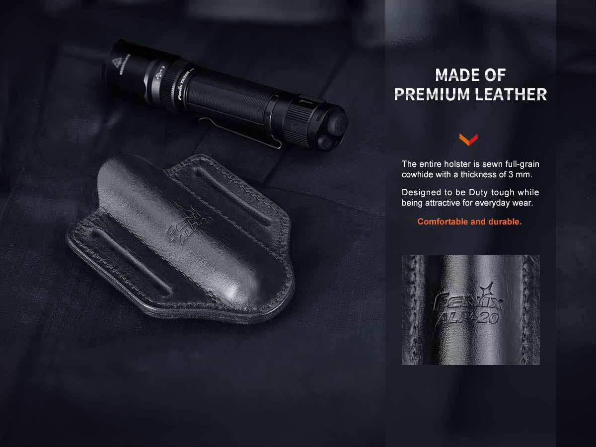 Fenix ALP-20 Leather Flashlight Holster