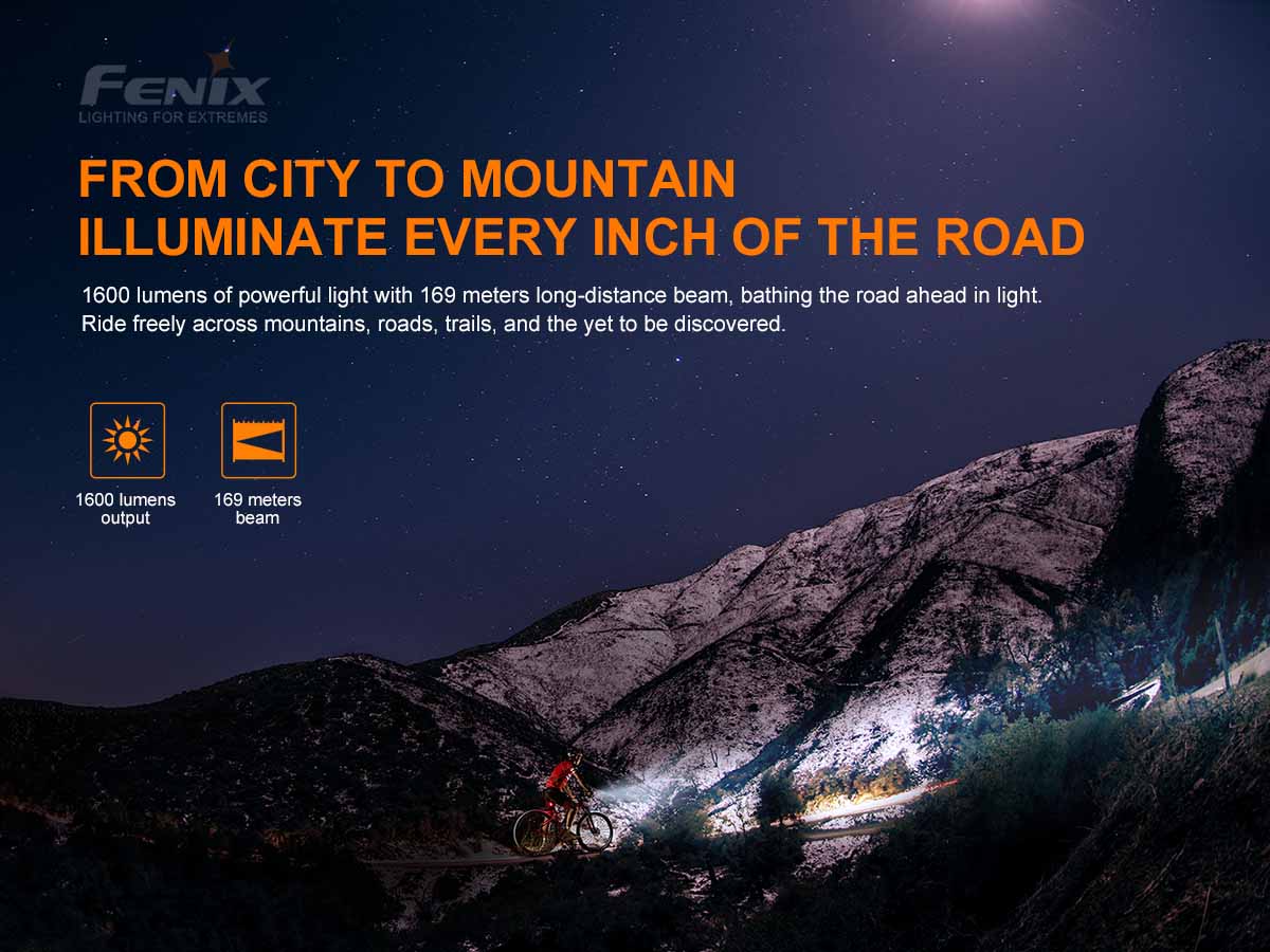 Fenix BC26R Rechargeable Bike Light Promo Pack