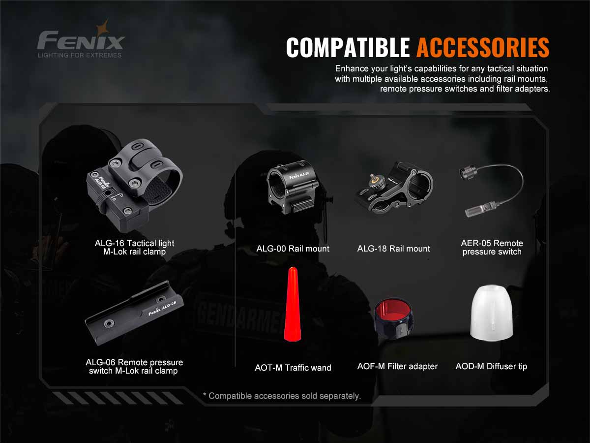 Fenix TK20R V2.0 Rechargeable Tac Flashlight with T5 Pen