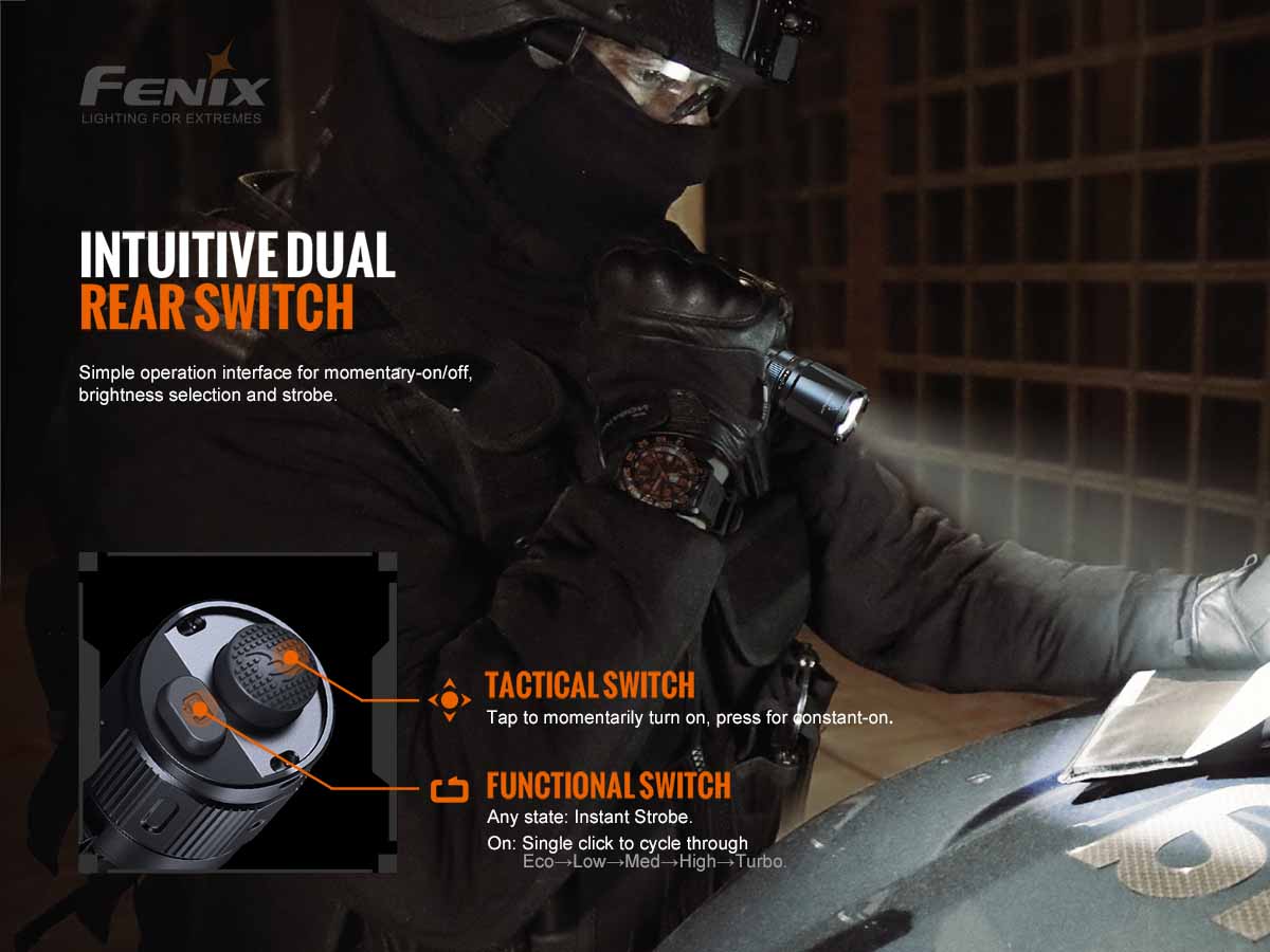 Fenix TK20R V2.0 Rechargeable Tac Flashlight with T5 Pen