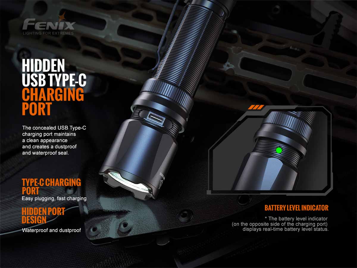 Fenix TK20R V2.0 Rechargeable Tac Flashlight with T5 Pen