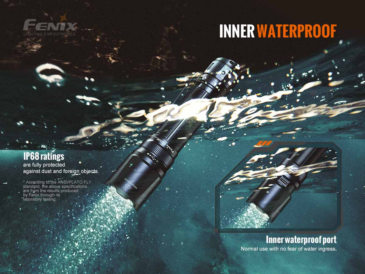 Fenix TK20R V2.0 Rechargeable Tac Flashlight with T5 Pen