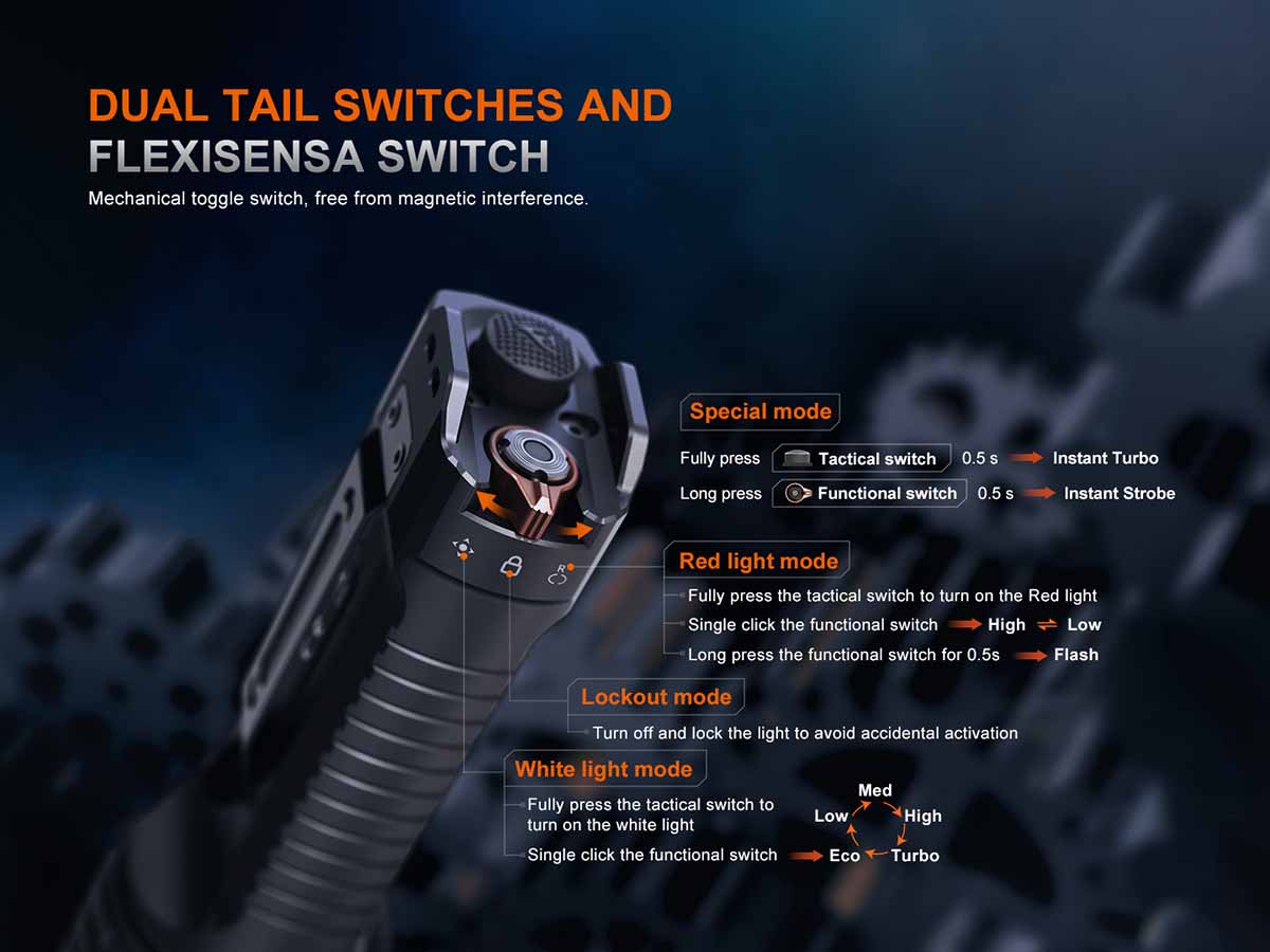 Fenix TK35R RED Rechargeable Flashlight