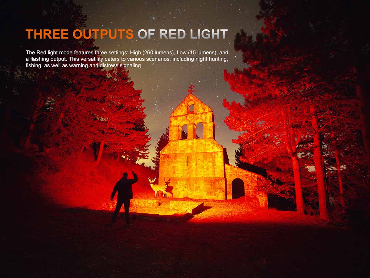 Fenix TK35R RED Rechargeable Flashlight