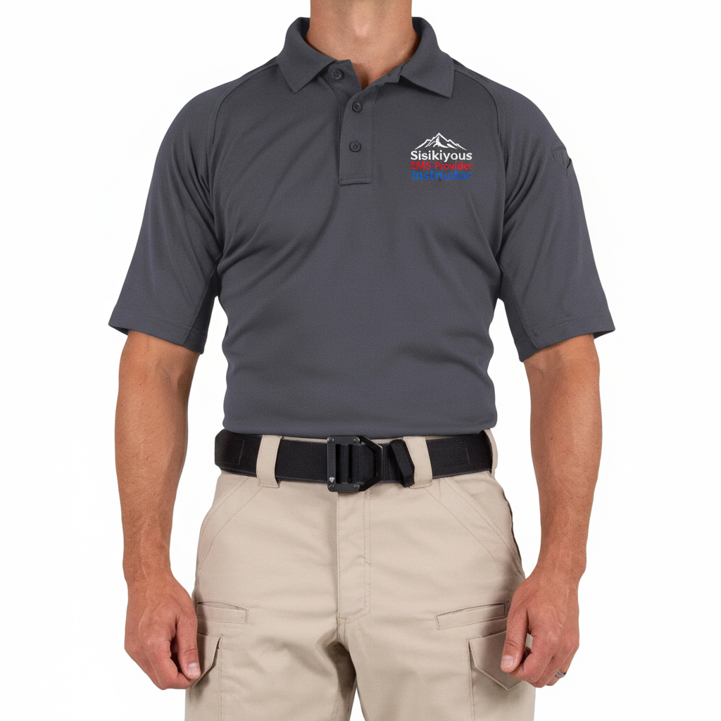 First Tactical Polo with Siskiyous Logo