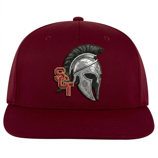 Siskiyou Trojans snapback-5panel-pro Crimson front
