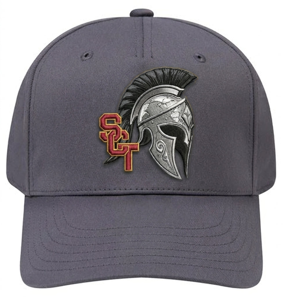 Siskiyou Trojans snapback-5panel-pro Dark Gray front
