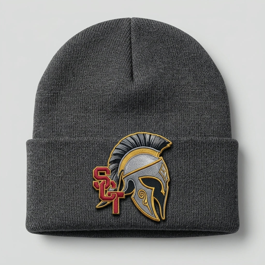 Siskiyou Trojans siskiyou trojans long beanie Dark Gray front