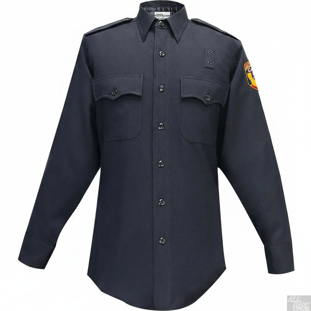 CAL FIRE Flying Cross 100% Long Sleeve Wool Shirt