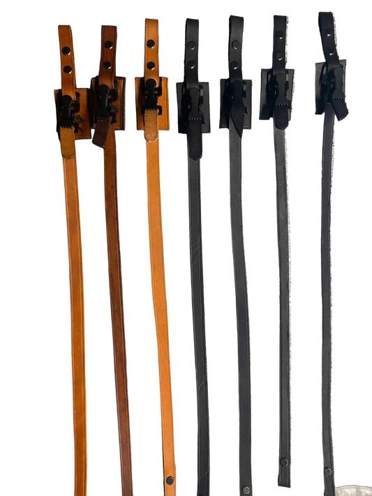 firefighter duty approved leather chinstraps