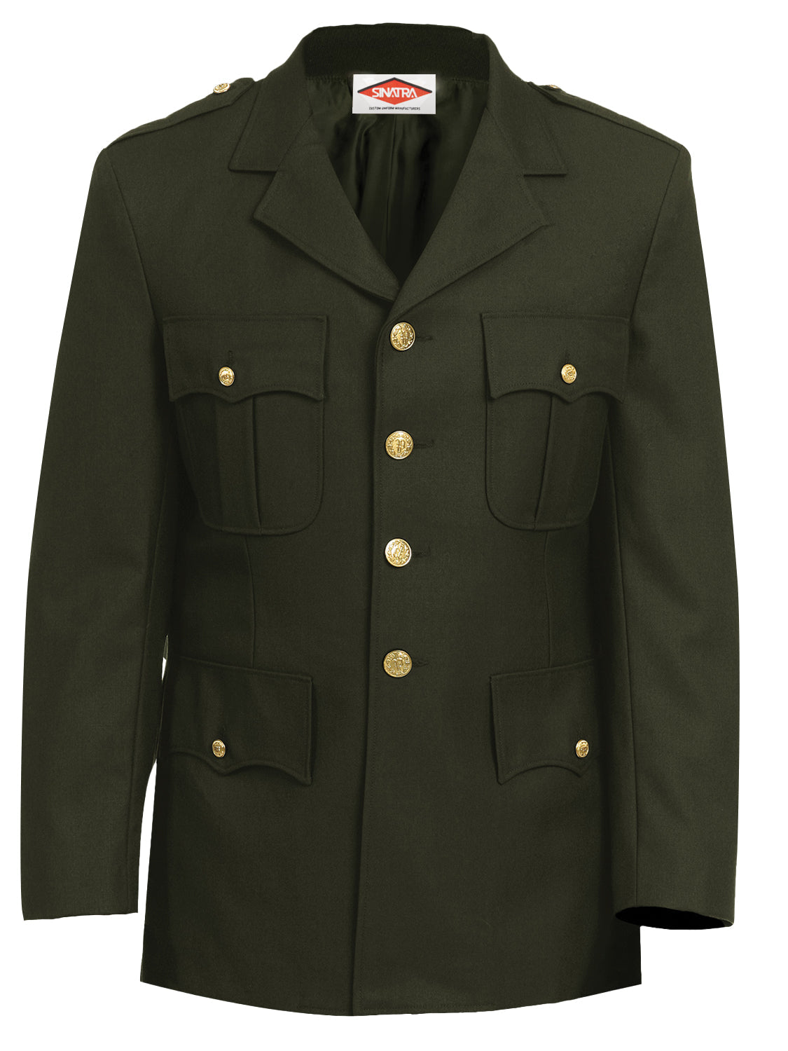 Sinatra Single Breasted Dress Coat - Green