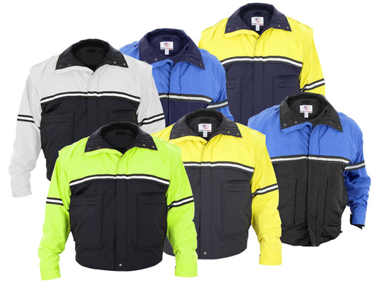 Waterproof Zip-Off Sleeve Bike Patrol Jacket with Removable Liner