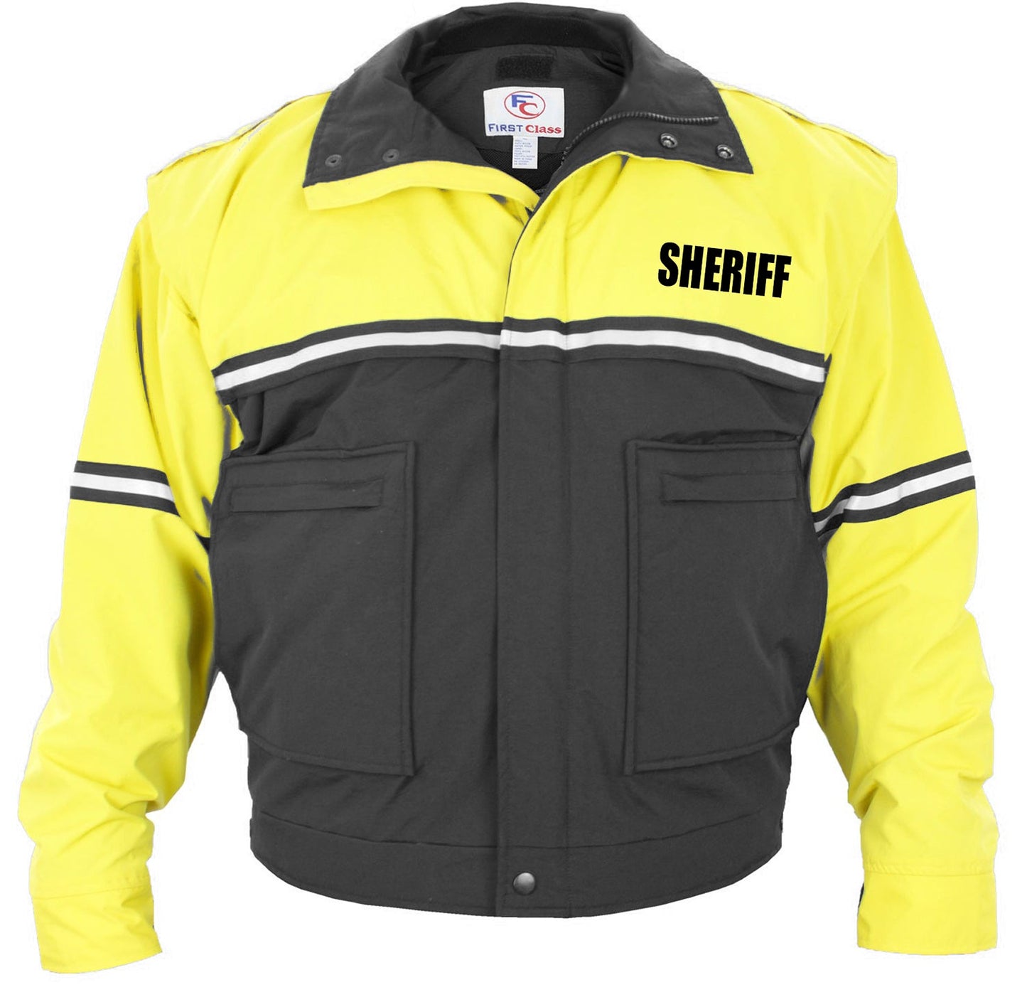 Two Tone Bike Jackets with Removable Liner (Sheriff ID)