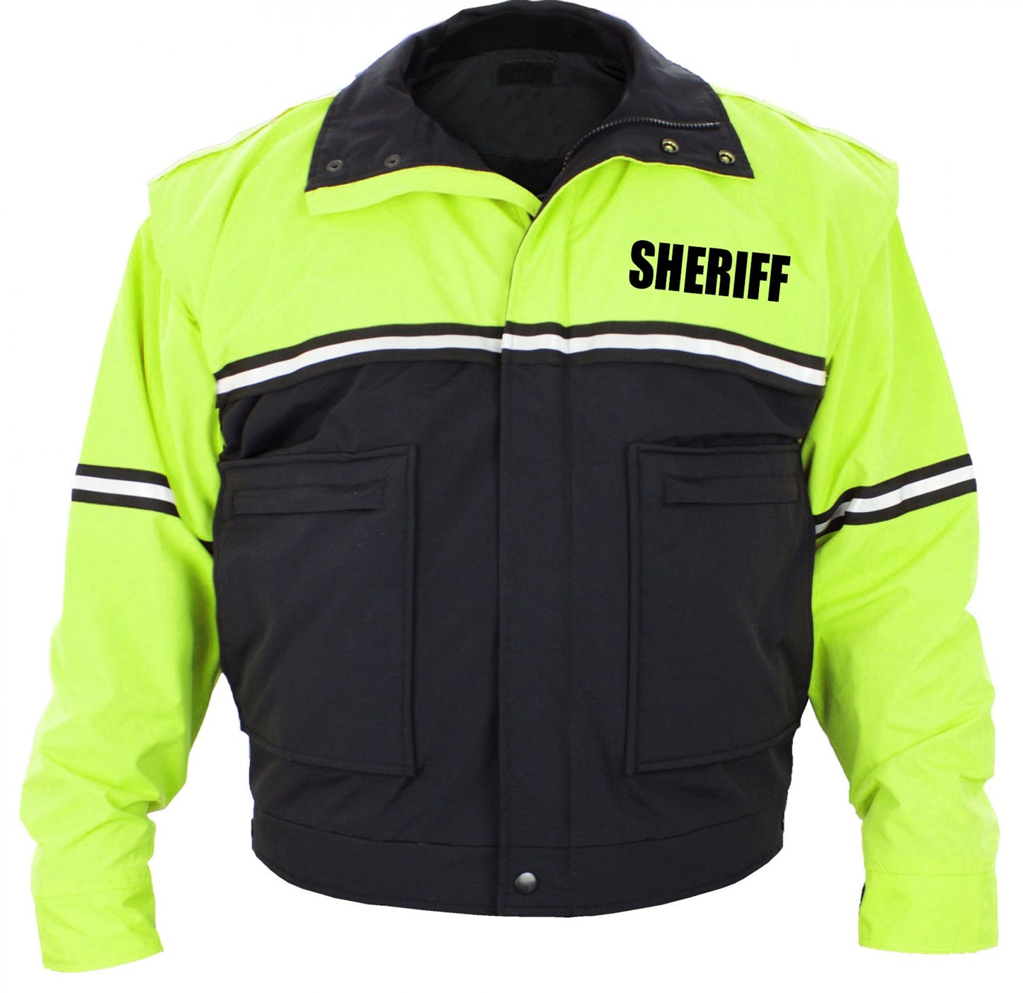 Two Tone Bike Jackets with Removable Liner (Sheriff ID)