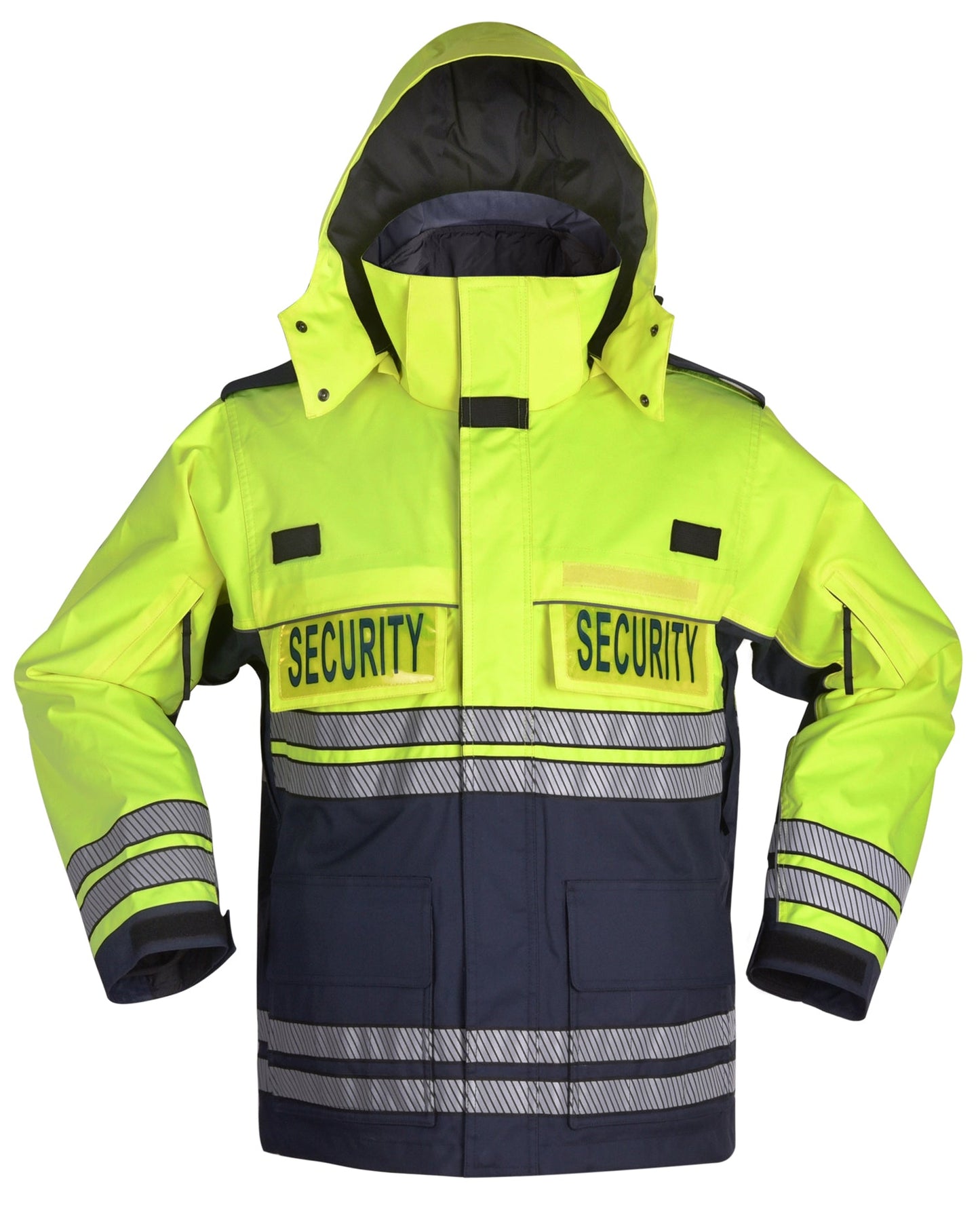 High Visibility Parka With Reflective Striping