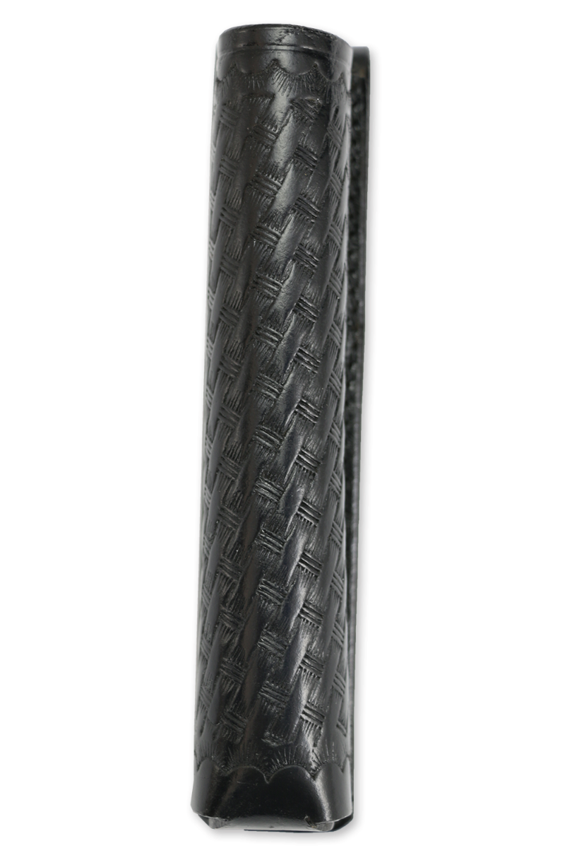 Basket Weave Leather Expandable Baton Holder