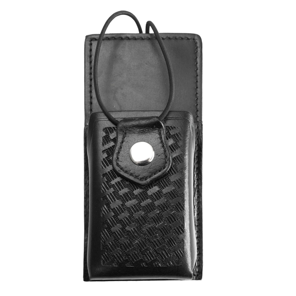Basket Weave Leather Universal Radio Holder
