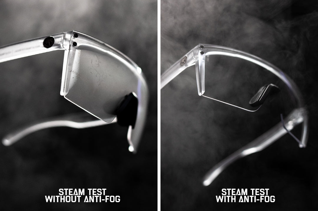 Heat Wave Visual Lazer Face Glasses Vapor Clear Frame Clear Anti Fog Lens sunglasses view 2