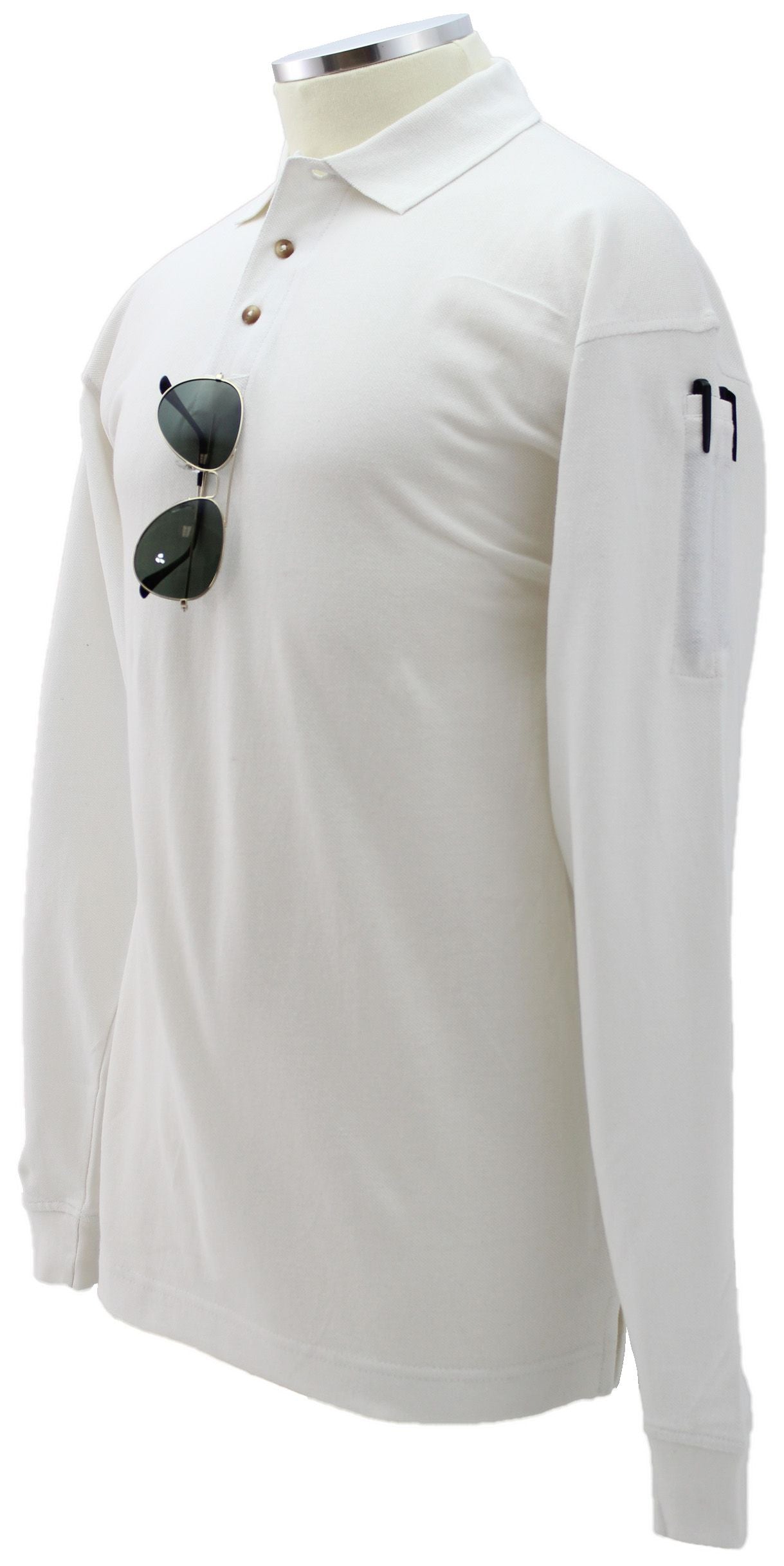 Preshrunk Poly Cotton Tactical Long Sleeve Polo Shirts (No ID)