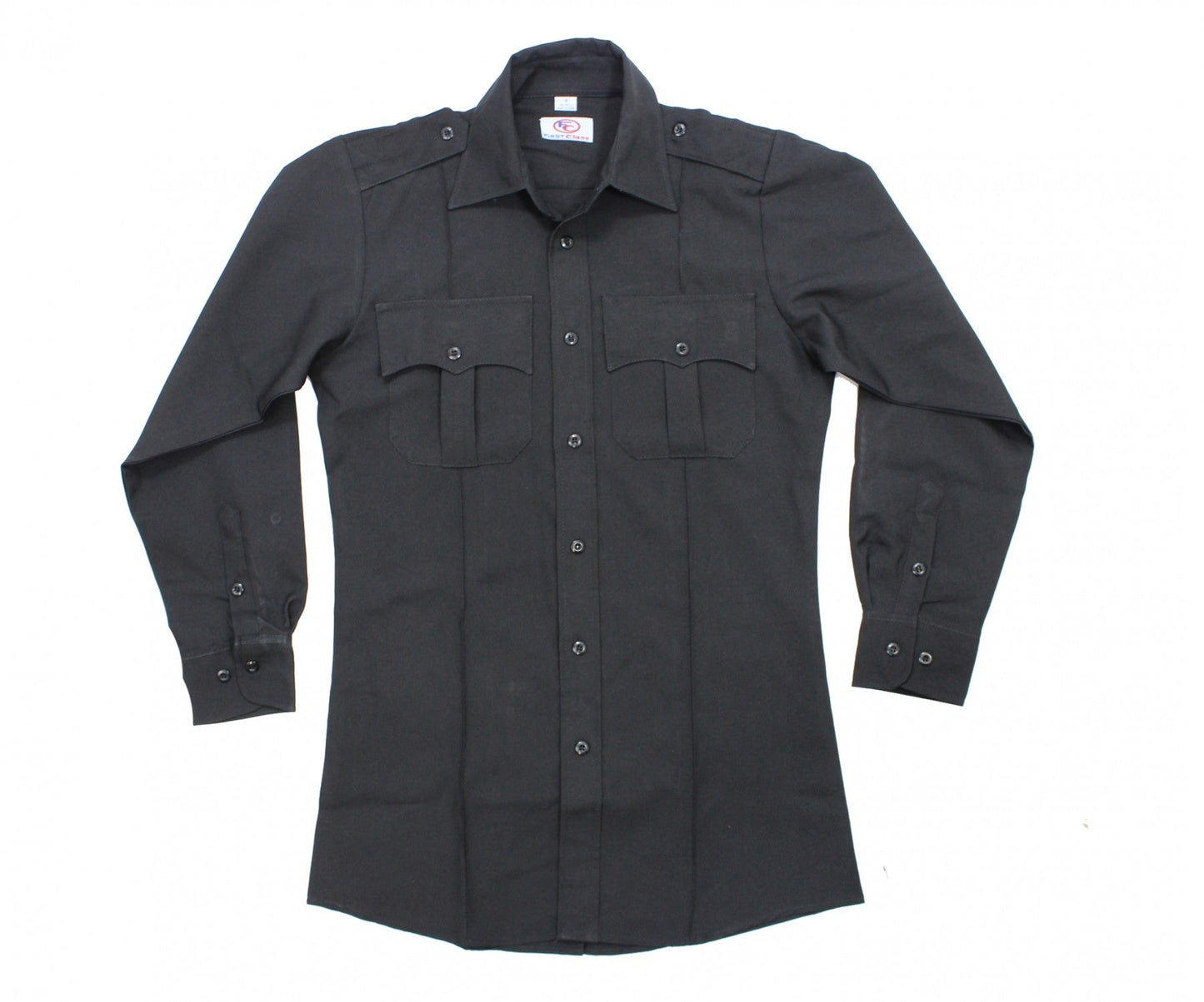 100% Polyester Zippered Long Sleeve Uniform Shirts