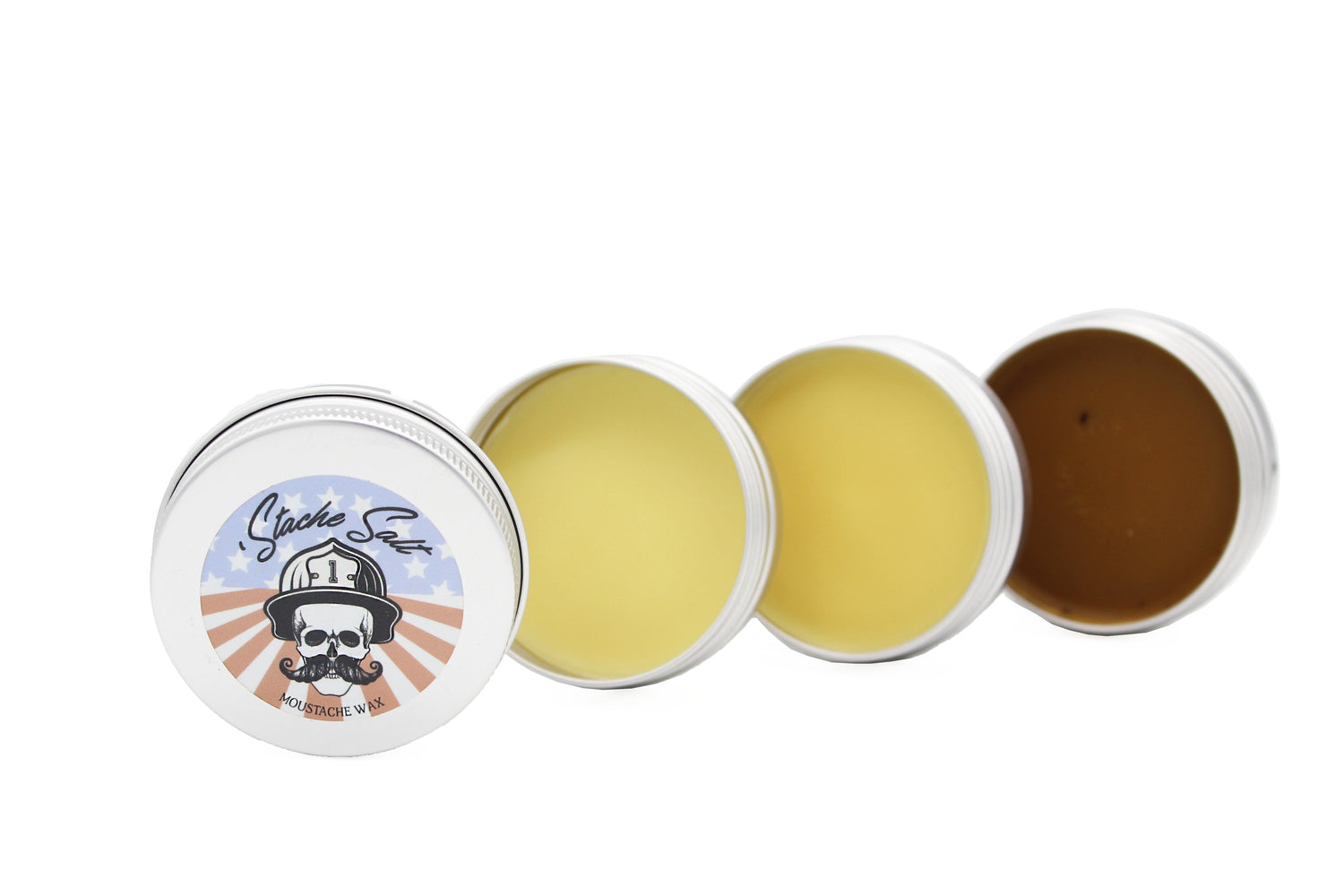 Stache Salt Sampler Pack - All 3 Holds Mustache & Beard Wax