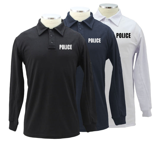 Tactical Performance Long Sleeve Polo Shirt (Police ID)