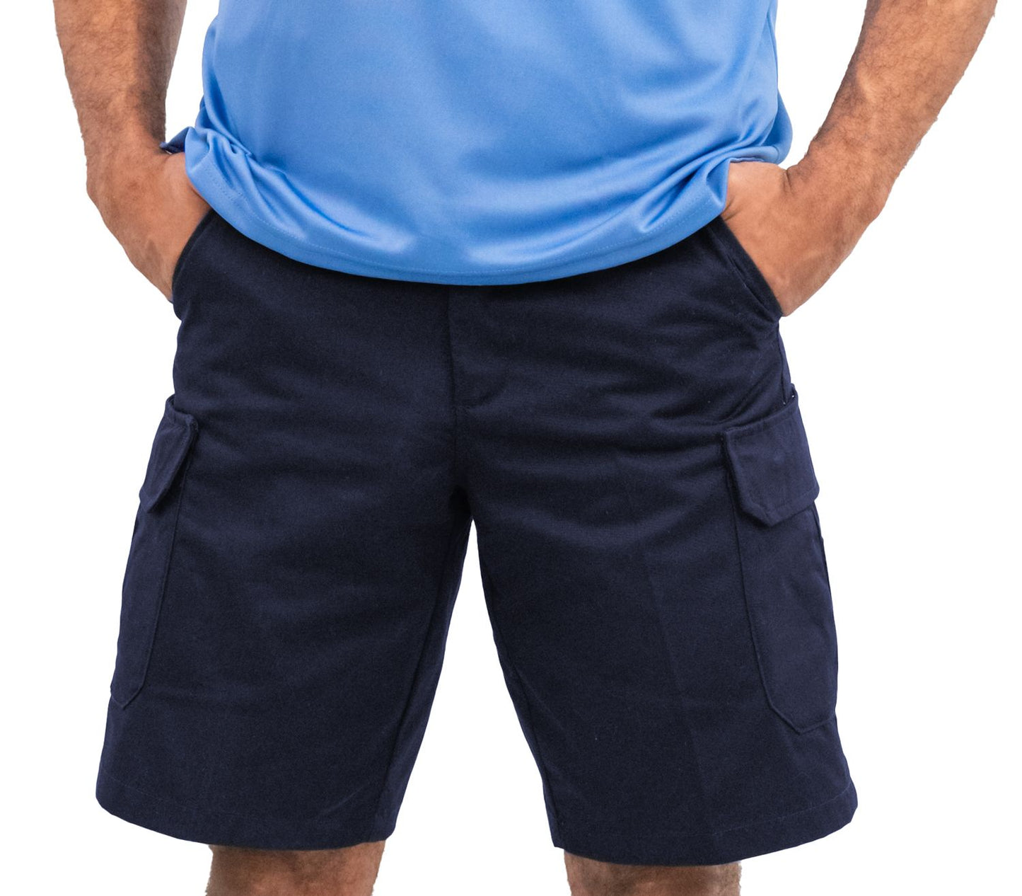 Poly/Cotton Twill Cargo Shorts