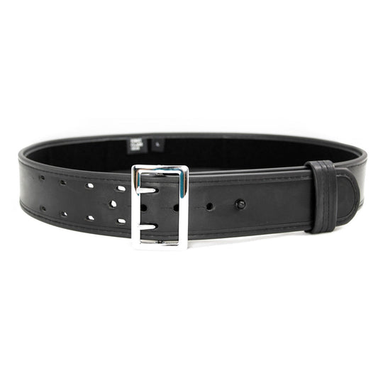 2.25" Synthetic Leather Duty Belt - Nickel Buckle
