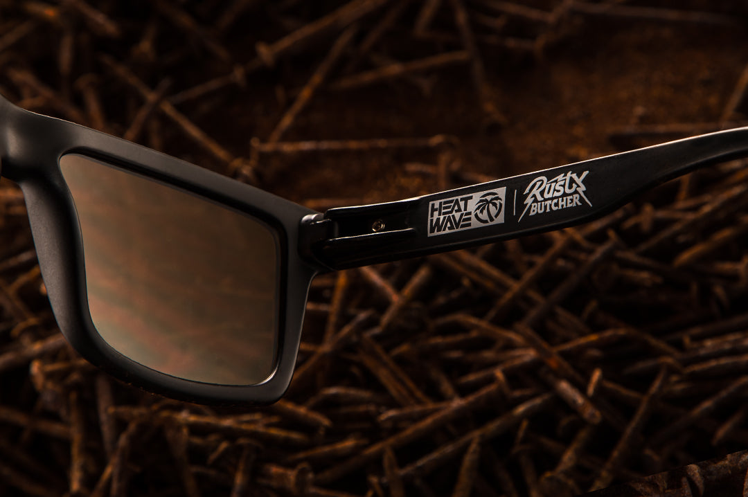 Heat Wave Visual VISE Rusty Butcher Customs sunglasses view 9