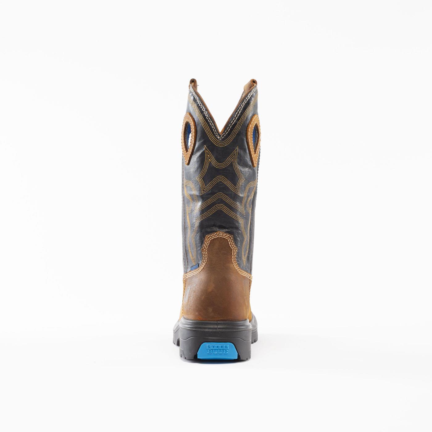 Steel Blue - Blue Heeler Men's Steel Toe Electrical Hazard Waterproof Western