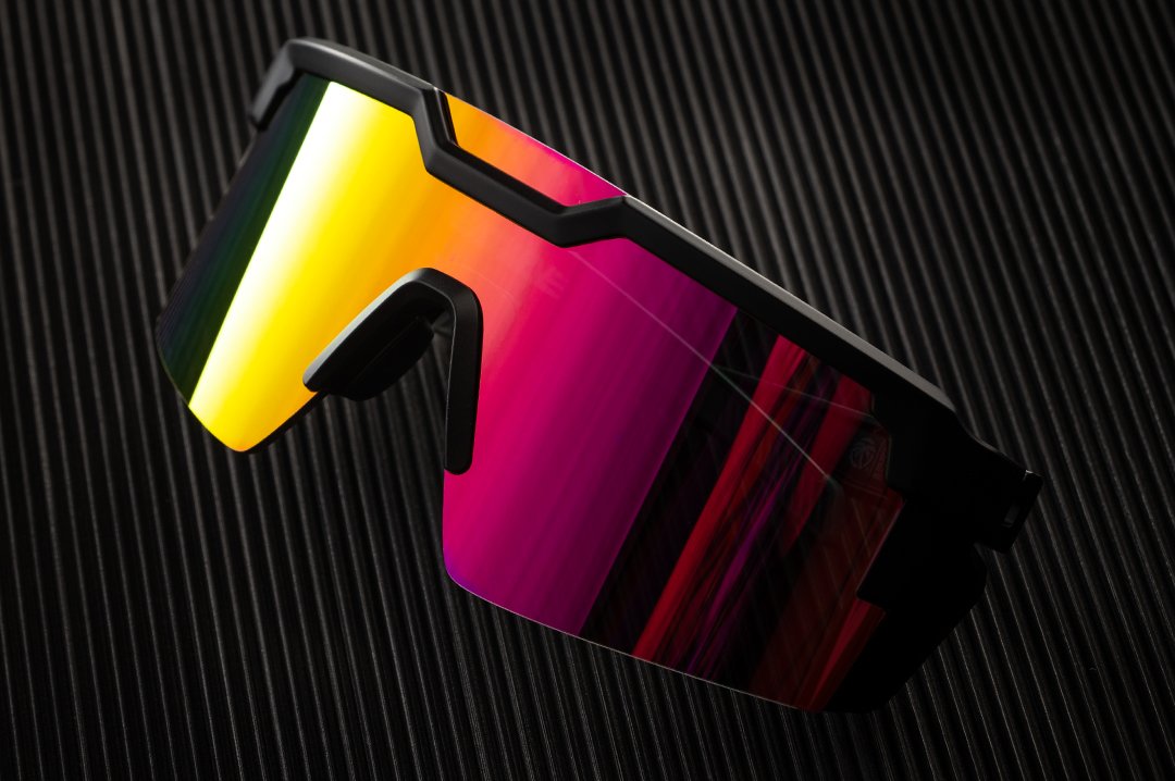 Heat Wave Visual Future Tech Black Frame Savage Spectrum sunglasses view 4