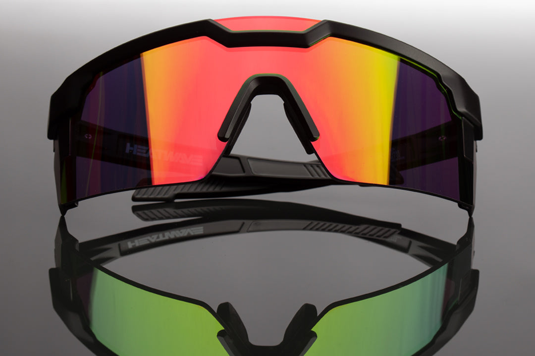 Heat Wave Visual Future Tech Black Frame Savage Spectrum sunglasses view 3