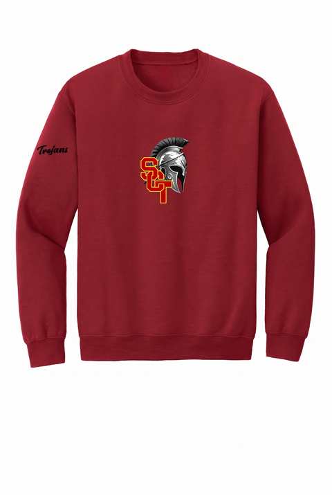 Siskiyou Trojans Crewneck Sweatshirt – Cardinal