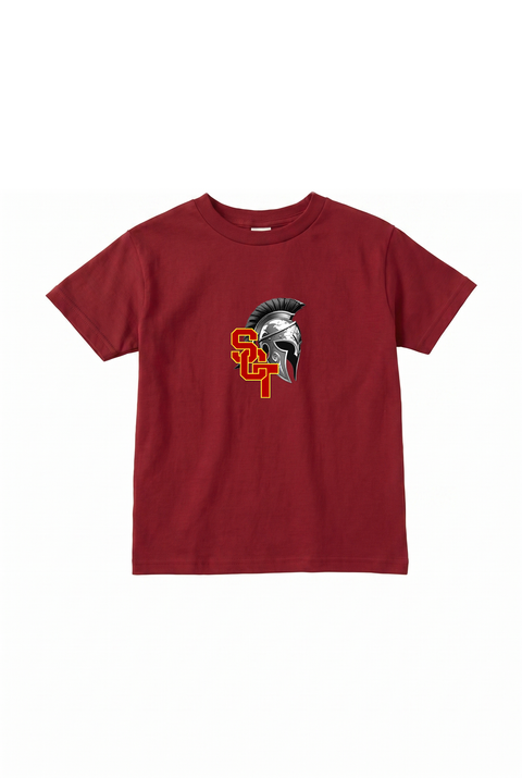 Siskiyou Trojans Youth Tee – Cardinal