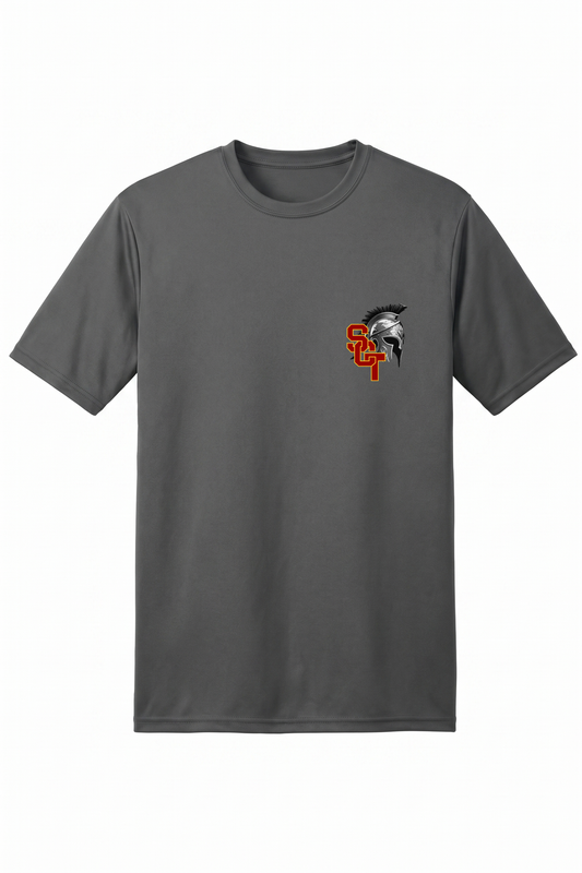 Siskiyou Trojans Men's Short Sleeve Performance Crew – Graphite