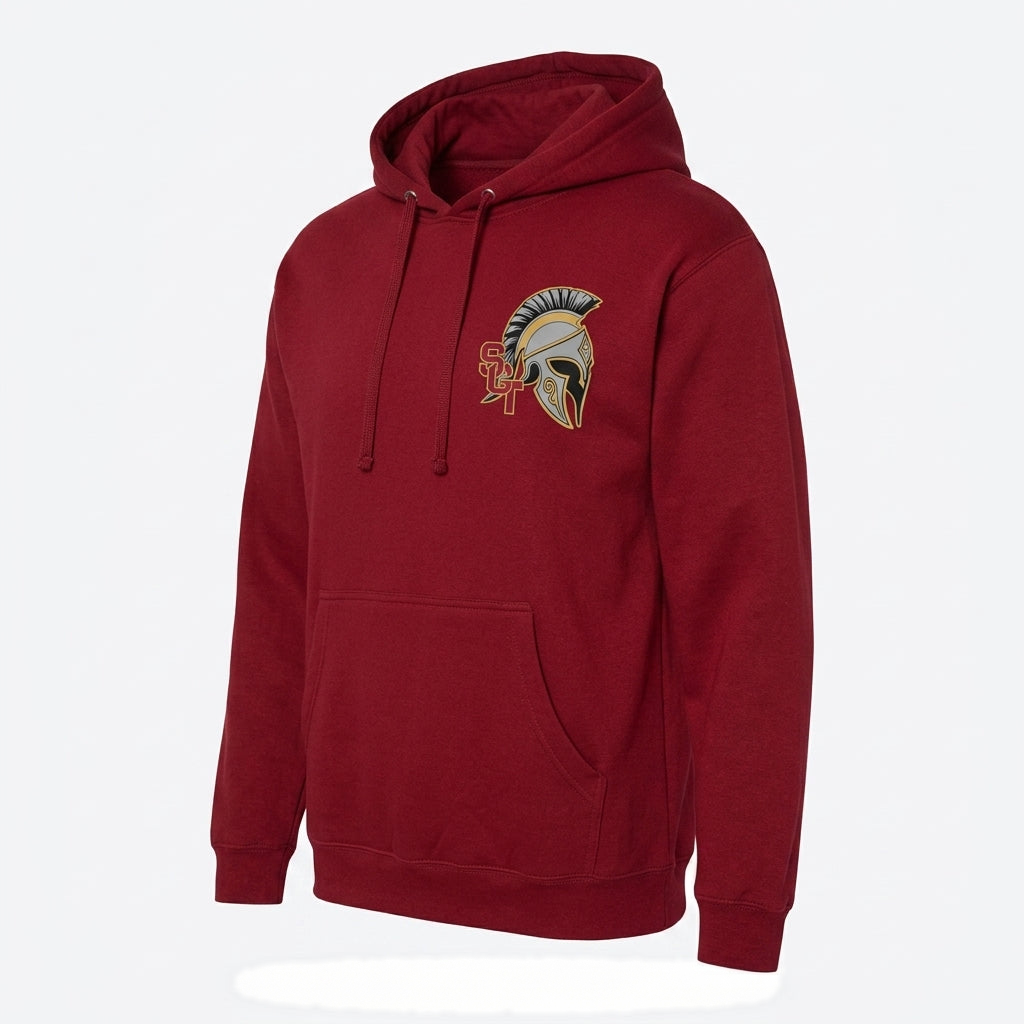 Siskiyou Trojans siskiyou trojans midweight pullover hoodie Crimson side