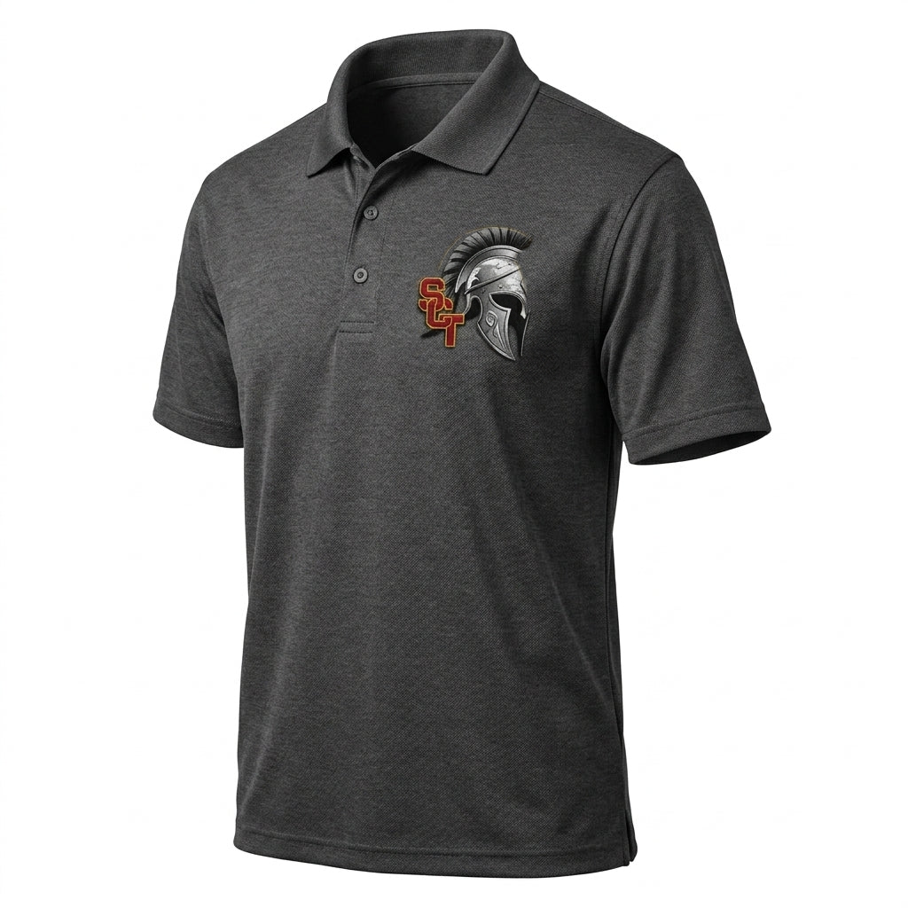 Siskiyou Trojans siskiyou trojans mens performance sport shirt Dark Gray side