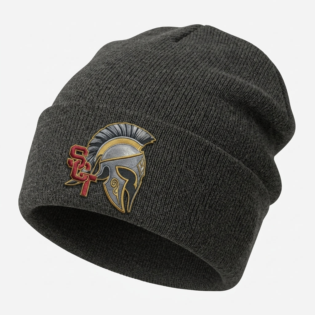 Siskiyou Trojans siskiyou trojans long beanie Dark Gray side