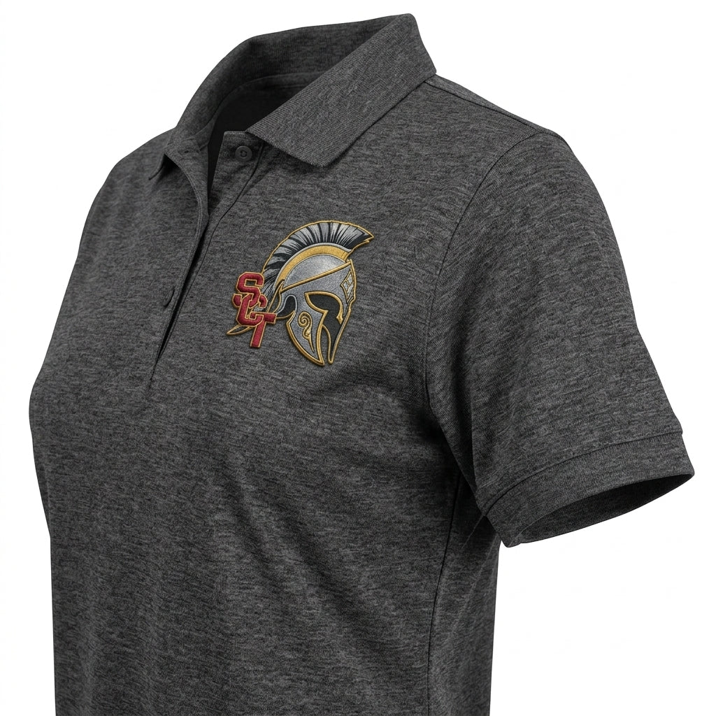 Siskiyou Trojans siskiyou trojans ladies performance sport shirt Dark Gray side