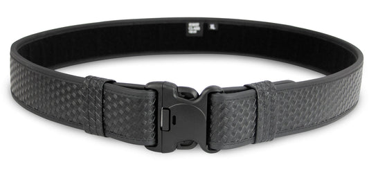 2.25" Synthetic Leather Duty Belt with Plastic Clasp Buckle