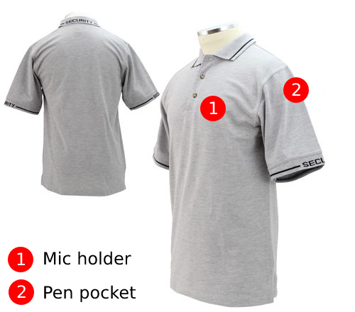 Poly Cotton Short Sleeve Security ID Polo Shirt