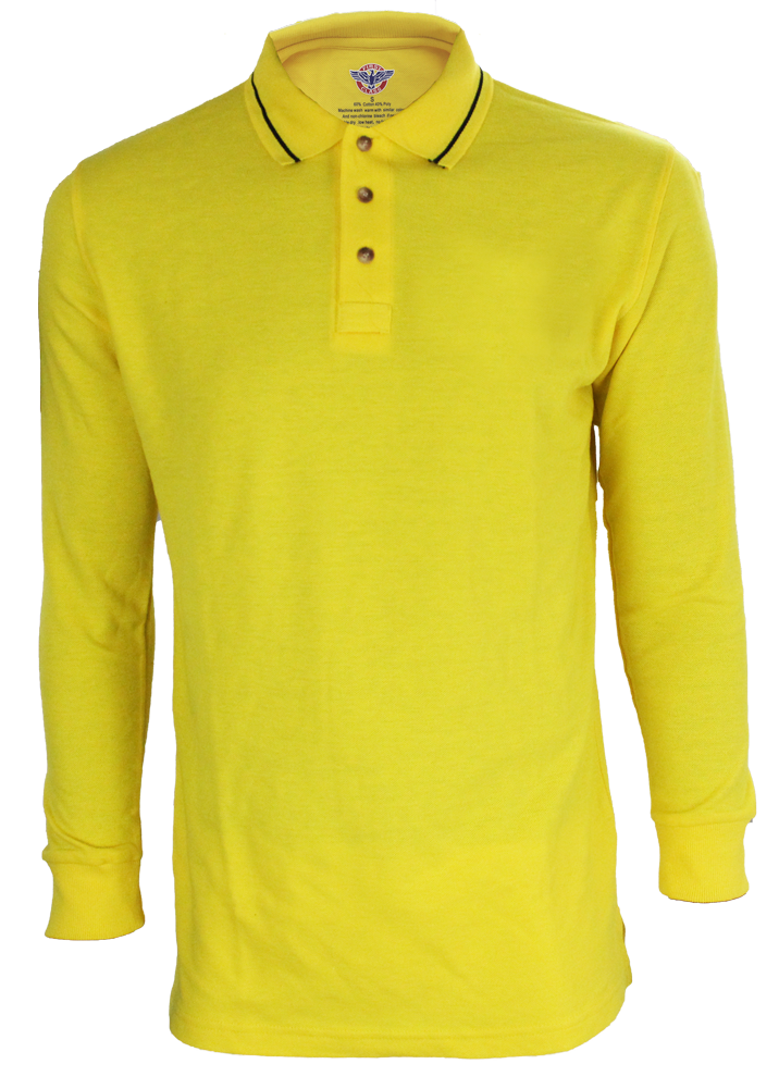 Poly Cotton Long Sleeve Security ID Polo Shirt