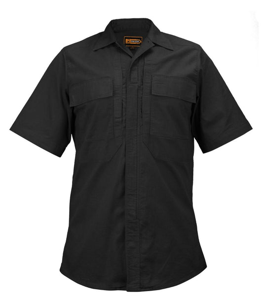 Tactical Poly Cotton Rip-Stop BDU Short Sleeve Zippered Shirt